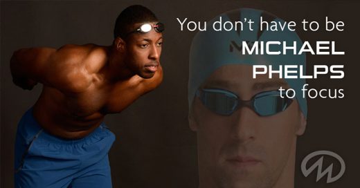 No hace falta ser Michael Phelps para concentrarse